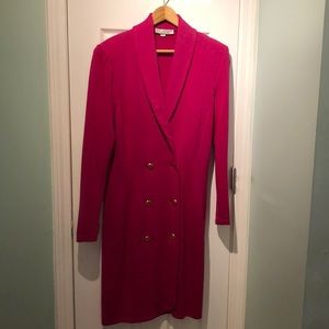 Gorgeous St. John by Marie Gray fuchsia dress!
